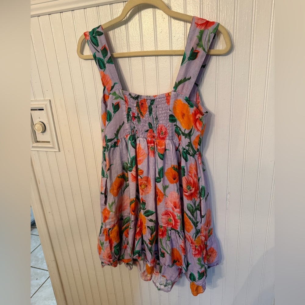 Mahila Anthro Linen Small Sundress with pockets - Picture 5 of 5